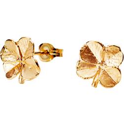 Flora Danica Jewellery Firkløver Ørestik, Forgyldt
