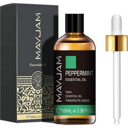 Mayjam Peppermint Essential Oils 100ml, 100% Pure Natural Essential Oils, Therapeutic-Grade Aromatherapy Essential Oil, Fragrance Oils for Diffuser
