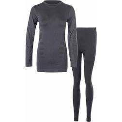 Whistler Mall W Seamless Underwear Set Base Layer Sui - Black