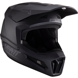 LEATT 2.5 Stealt Motocross Helmet - Black/Grey