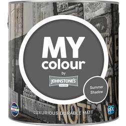 Johnstone's Johnstone's My Colour Durable Matt Summer Shadow Wall Paint, Ceiling Paint Grey 2.5L
