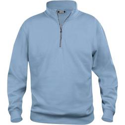 Clique Basic Half Zip Sweatshirt - Light Blue