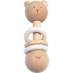 Adlibris Bam Bam Wooden Bear Rattle 15 cm