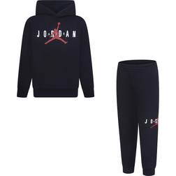 Nike Little Kid's Jordan Sustainable Pullover Hoodie Set - Black (85C505-023)