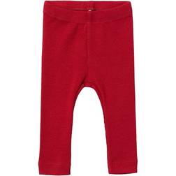 Name It Baby Rib Texture Leggings - Jester Red