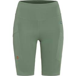 Fjällräven Dame Abisko Shorts Tights Grøn PATINA GREEN/614 XX-small
