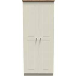 Victoria Ready Assembled 2 Cream Ash & Oak Wardrobe 74x182.5cm