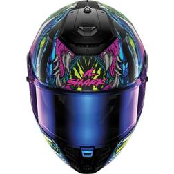 Shark Spartan RS Shaytan, Full-face helmet, Black-Green-Violet KGV