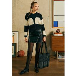 Urban Classics Kort kjol Synthetic Leather Biker Skirt för Dam svart