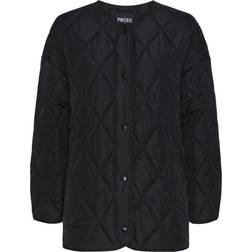 Pieces Stella Quilted Jacket - Black