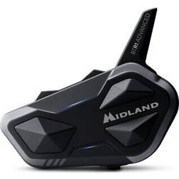 Midland C1529 BTR1 Advanced Bluetooth Kommunikation Rider communication set Suitable for helmet type Full-face helmet, Jet helmet, Flip-up helmet