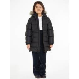 Tommy Hilfiger Long Waisted Dunjakke Black-6 år