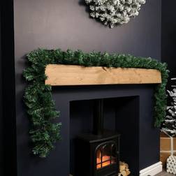 Samuel Alexander 2.7M Plain Green Christmas Garland With 260 Tips