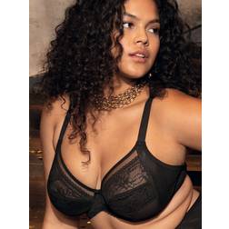 Elomi Kendra Underwire Plunge Bra Black * Kampanj *