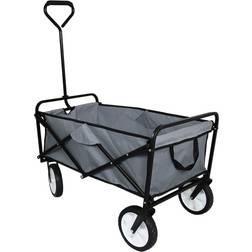 MonsterShop Chariot Pliable de Jardin Gris