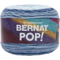 Spinrite Bernat Pop! Yarn 6 Pack with Pattern Blue Chambray