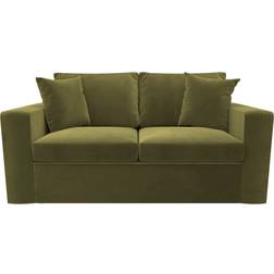 2 Pull Out Olive Green Sofa 165cm 2 Seater