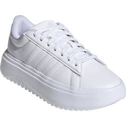 Adidas Women's Grand Court Platform Sneakers White/White