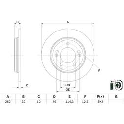 Bosch Brake disc BD2873 BD2873