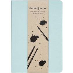 Panduro Hobby Dotted Journal til akvarel, blåt omslag A5, 50 ark – gramvægt 200
