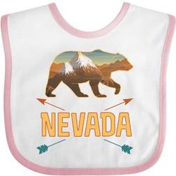 Inktastic Nevada Vacation Bear Silhouette Baby Bib