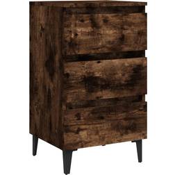 vidaXL 813140 Smoked Oak Sängbord 35x40cm