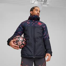 Puma Manchester City Football Graphic Winter Jacket - Dark Blue
