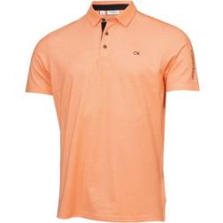 Calvin Klein Mens Uni Golf Polo Shirt - Orange