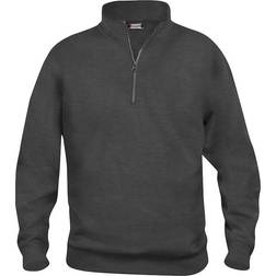 Clique Basic Half Zip Sweatshirt - Anthracite Melange