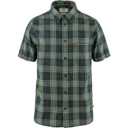 Fjällräven Övik Travel Shirt SS M - Dark Navy/Patina Green