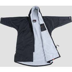 Dryrobe Advance Long Sleeve Change Robe - Black/Grey