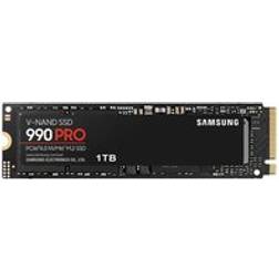 Samsung 990 PRO. SSD capacity: 1 TB SSD form factor: M.2 Read speed: 7450 MB/s Write speed: 6900 MB/s Component for: PC
