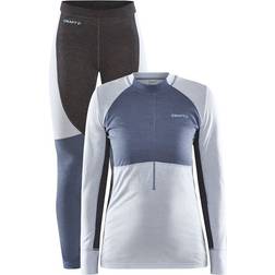 Craft Women's Core Wool Mix Base Layer Sets - Sulfur/Flow