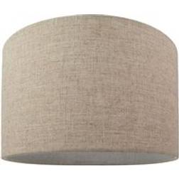 Happy Homewares Contemporary Stylish Natural Linen 10" Drum Shade