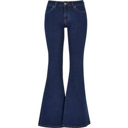 Urban Classics Organic Low Waist Flared Denim Jeans blau W26L33, W27L33, W28L34, W29L34, W30L36, W31L36, W32L36