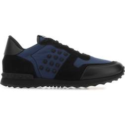 Valentino Garavani Two-Tone Rockrunner M - Blue/Black Leather