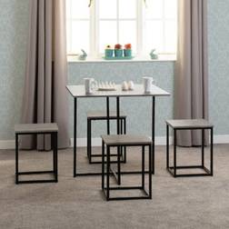 SECONIQUE 1+4 Stowaway Dining Set