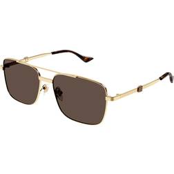 Gucci GG1441S Sunglasses - Gold/Brown