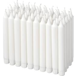 IKEA Jubla White Stearinljus 20cm 50st