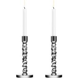 Orrefors Carat Steel Bougeoir 24.2cm 2pcs