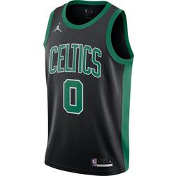 Jordan Men's Boston Celtics Jayson Tatum #0 2020-21 Dri-FIT Statement Swingman Black Jersey