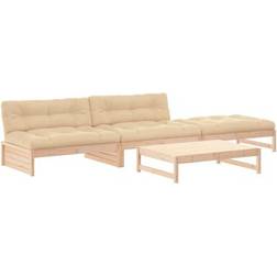 vidaXL 3186115 Loungeset, 1 Bord inkl. 2 Soffor