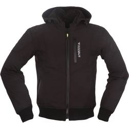 Modeka clarke motorrad hoodie softshell jacke mit kapuze wasserdicht Schwarz Herren