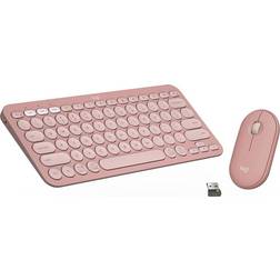 Logitech Pebble 2 MK380 Wireless & Mouse Set Rose