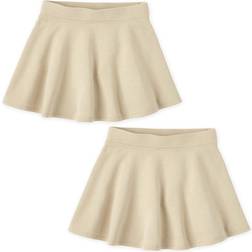 The Children's Place The Children's Place girls Active French Terry Skort Skirt Set, Sandy Pack