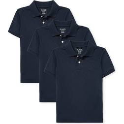 The Children's Place Boy's Uniform Soft Jersey Polo 3-pack - Nautico