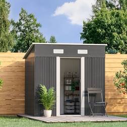 LivingAndHome Metal Storage Shed 194cm (Building Area )