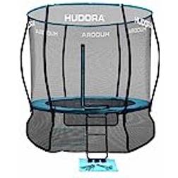 Hudora Fantastic Complete studsmatta 250 V trädgårdsstudsmatta med säkerhetsnät utomhus