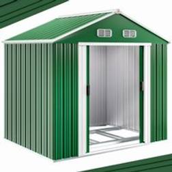 Gardebruk Casetta Da Giardino Verde Metallo 257x205x177.5 cm (Superficie edificio )