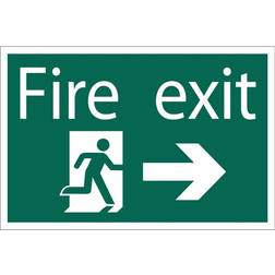 Draper 'Fire Exit Arrow Right' Safety Sign